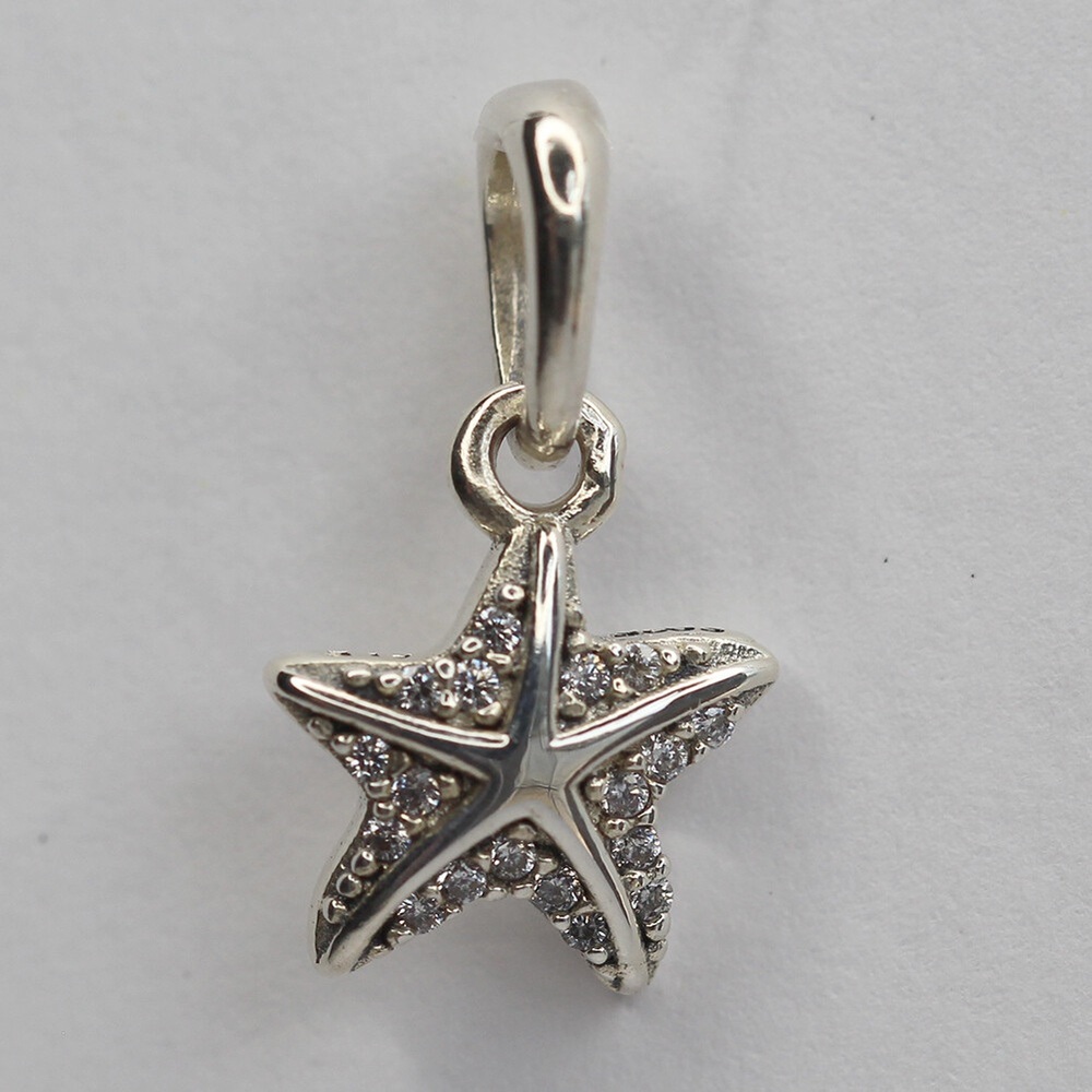 Authentic Pandora Sterling Silver Tropical Starfish Pendant charm